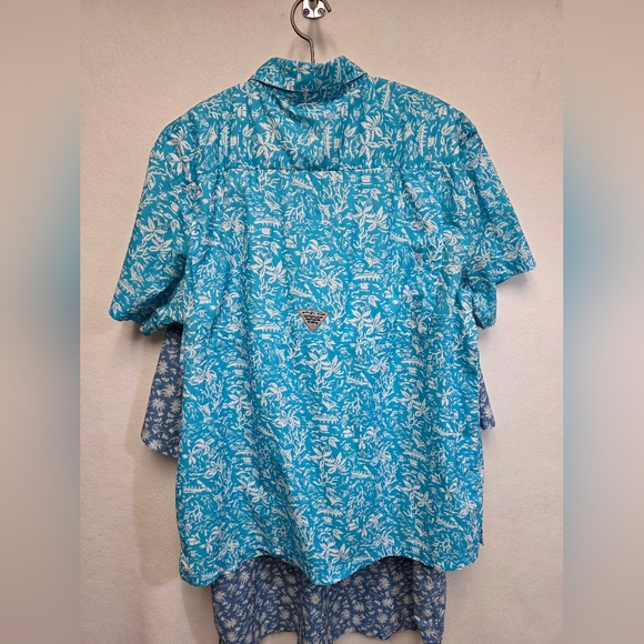 Bundle Of 2 Columbia PFG Mens Size XL Fishing Casual Short Sleeve Button Front - Picture 3 of 16